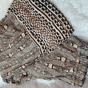 Tribal Print Wide Leg Pants XL